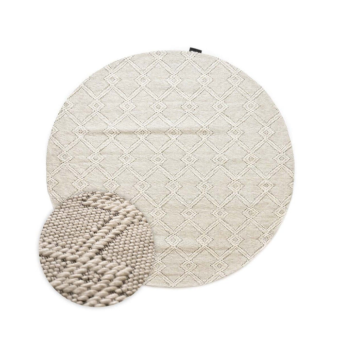 Nordic Weavers Rond buitenkleed - Var wit - 80 cm rond