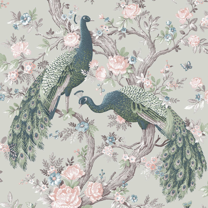 Laura Ashley - Vliesbehang - Belvedere Saliegroen