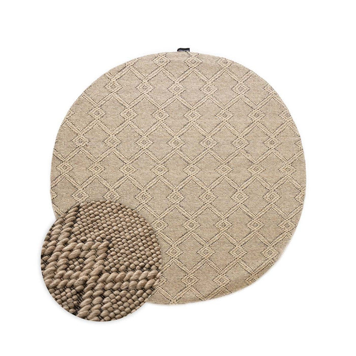 Nordic Weavers Rond buitenkleed - Var beige - 250 cm rond