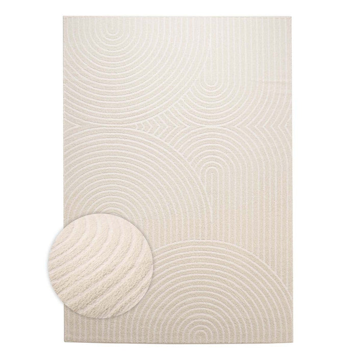 Nordic Weavers Scandinavisch vloerkleed - Contour Curve crème -