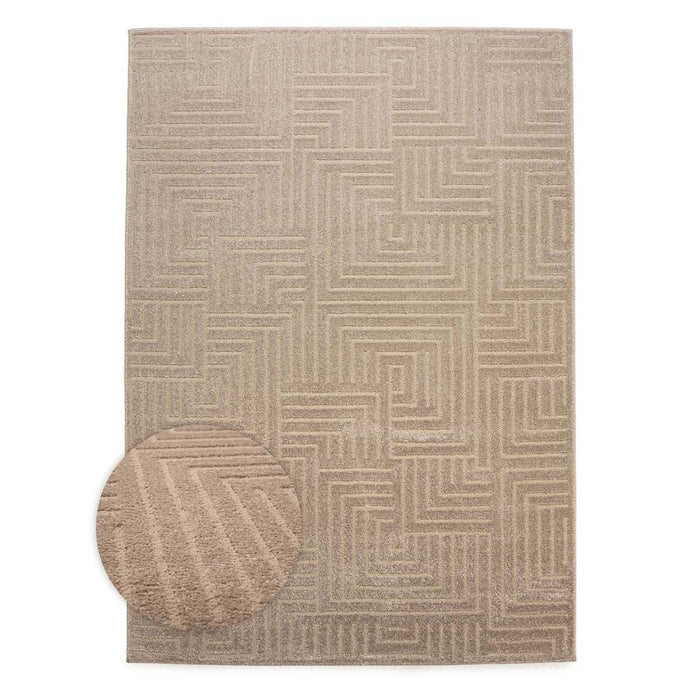 Nordic Weavers Scandinavische loper - Contour Gem beige - 80x300 cm