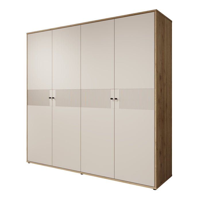 Meubella - Kledingkast Riggs - Beige - 224 cm