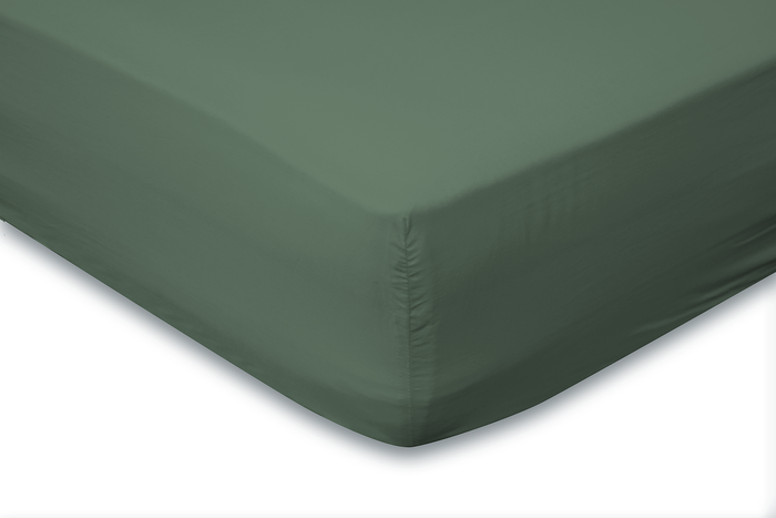 Eleganzzz Hoeslaken Katoen Perkal 35cm Hoekhoogte - grenat green