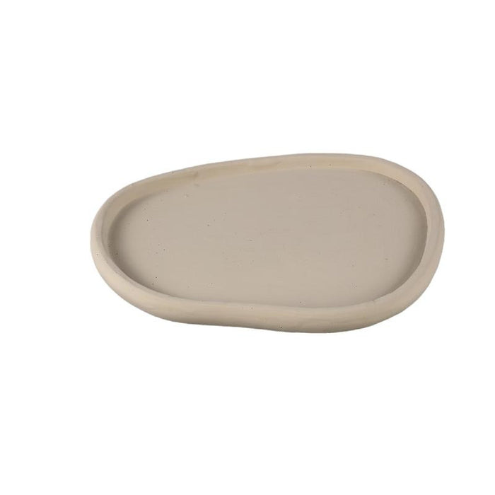 PTMD Schaal Tammy - 39x34x3 cm - Cement - Taupe