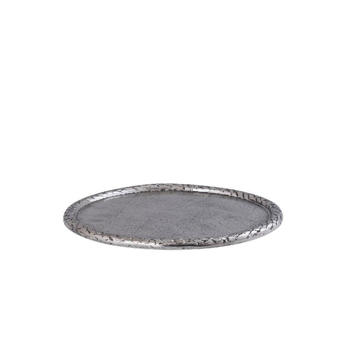 PTMD Schaal Fahdi - 25x25x2 cm - Aluminium - Zilver