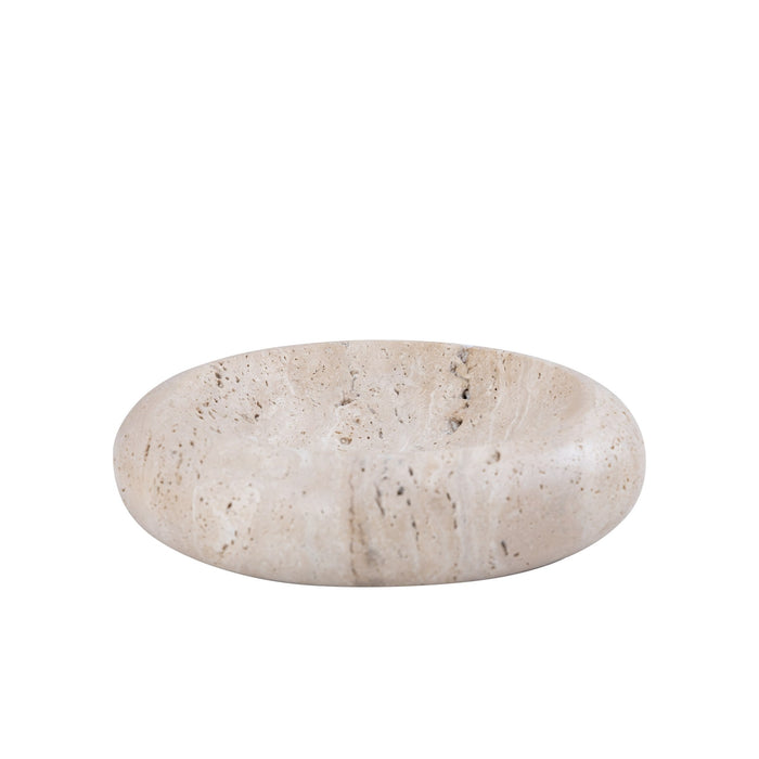 PTMD Schaal Lamara - 20x20x5 cm - Travertin - Naturel