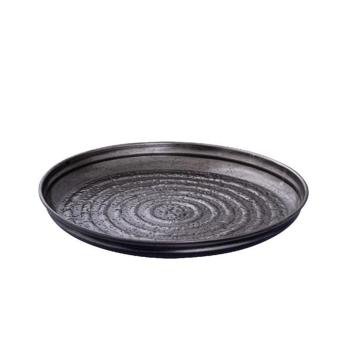 PTMD Schaal Shailene - 40x40x3 cm - Ijzer - Nikel