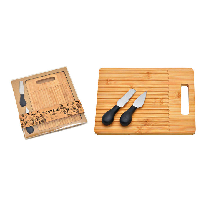 SVJ Plateau Kaasplank - 27x28x3 cm - Hout - Naturel - Set van 3