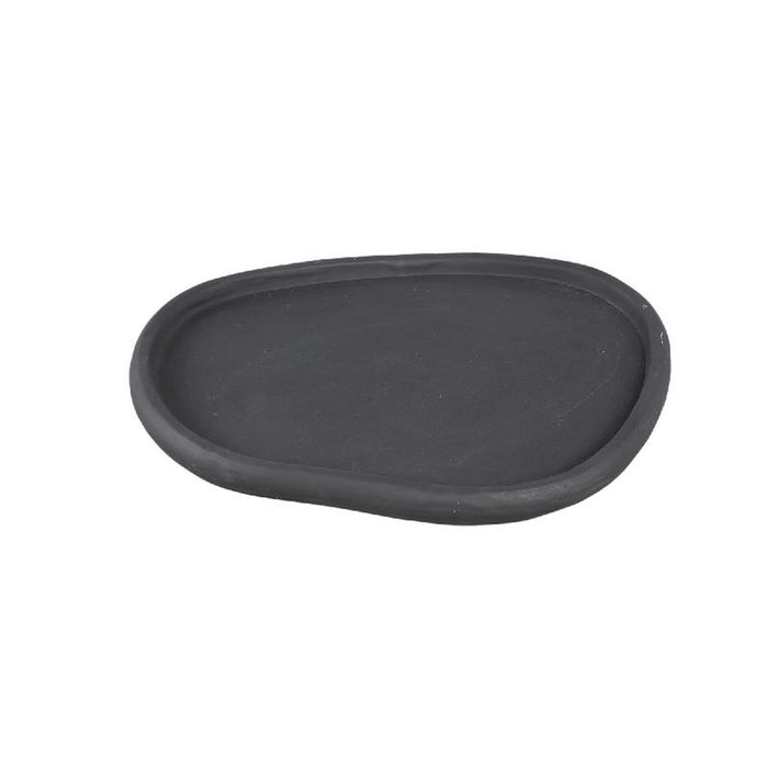 PTMD Schaal Tammy - 39x34x3 cm - Cement - Paars