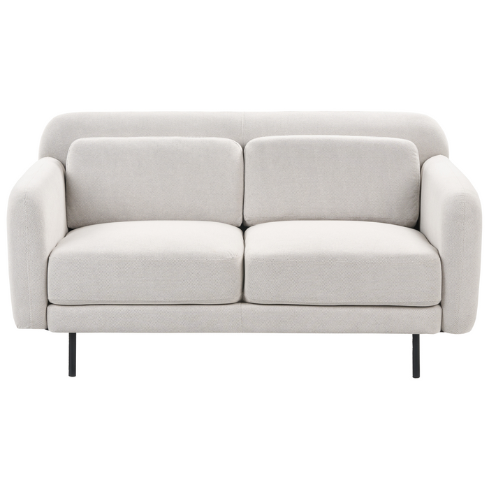 Beliani - LILAND - Tweezitsbank - Gebroken wit - Polyester