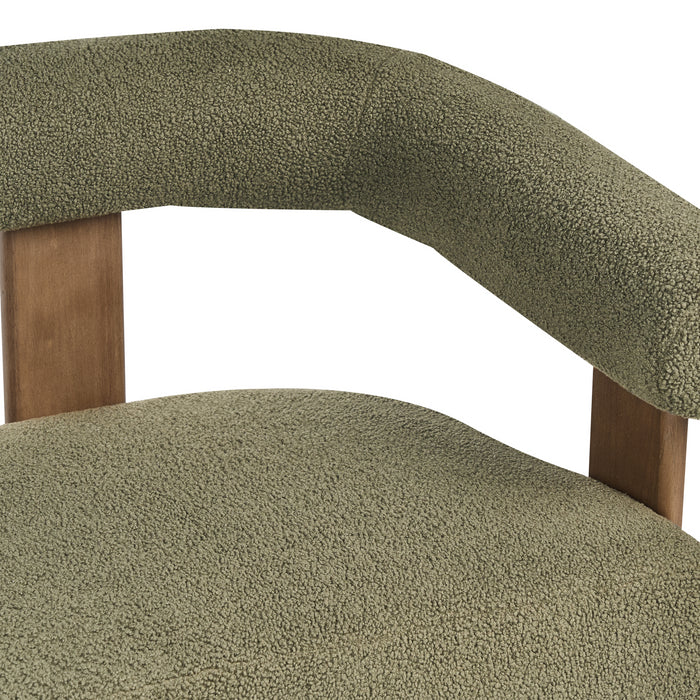 Beliani - ILBRO - Tweezitsbank - Groen|Donkerbruin - Bouclé