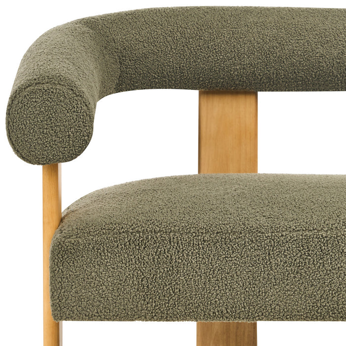 Beliani - ILBRO - Tweezitsbank - Groen|Lichtbruin - Bouclé