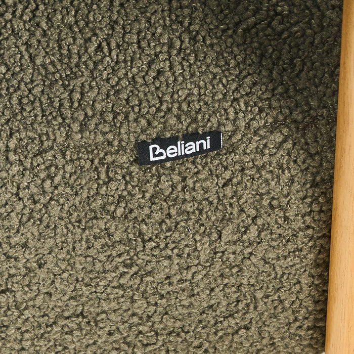 Beliani - ILBRO - Tweezitsbank - Groen|Lichtbruin - Bouclé