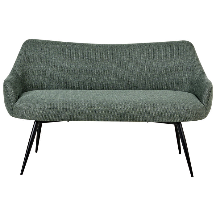 Beliani - ARENDAL - Eetkamerbank - Groen - Polyester