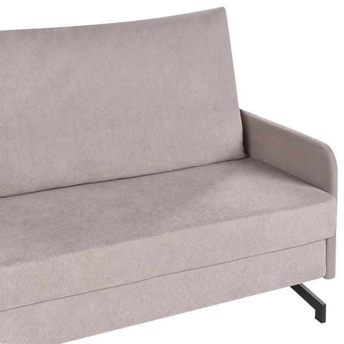 Beliani - BELFAST - Slaapbank - Taupe - Polyester