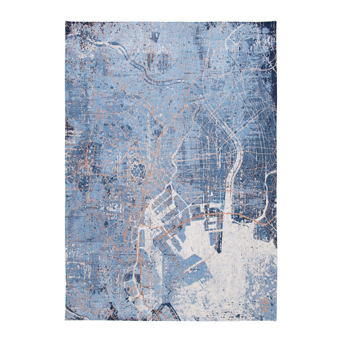 Louis de Poortere Cities Vloerkleed 100 x 140 cm - Conductive Blue