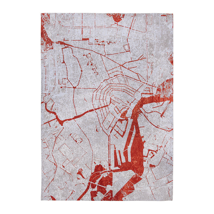 Louis de Poortere Cities Vloerkleed 100 x 140 cm - Orange Cut
