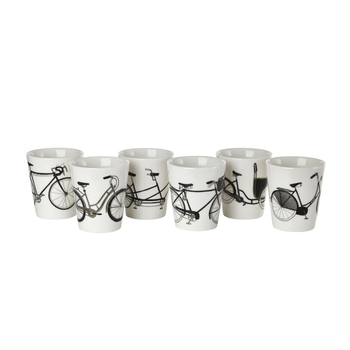 POLSPOTTEN Bikes Bekers 0,34 L Set van 6