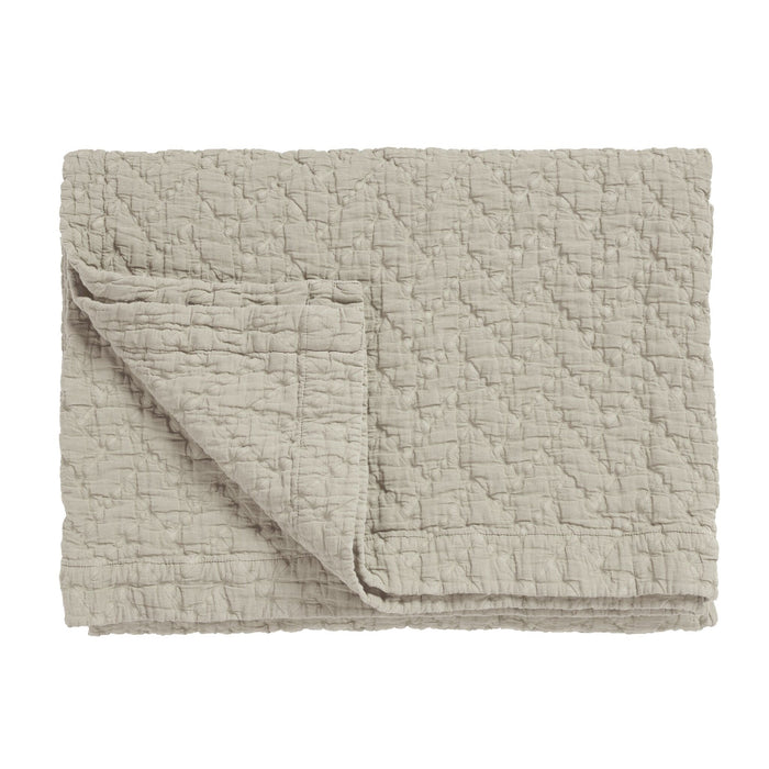Pure Sprei Stone | 180 x 260 cm | Grijs | Beige | Katoen