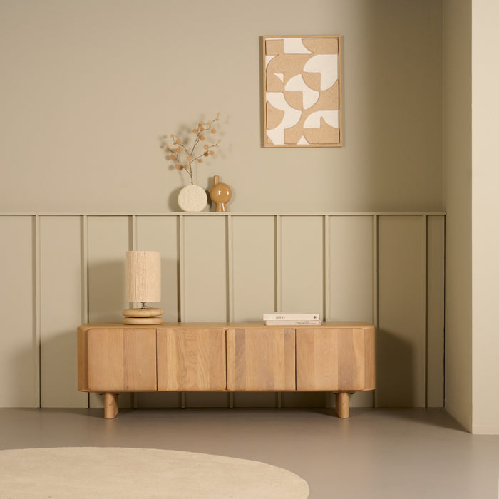 TV-meubel Morez - Hout - Eiken - Eiken | Eiken Houtfineer