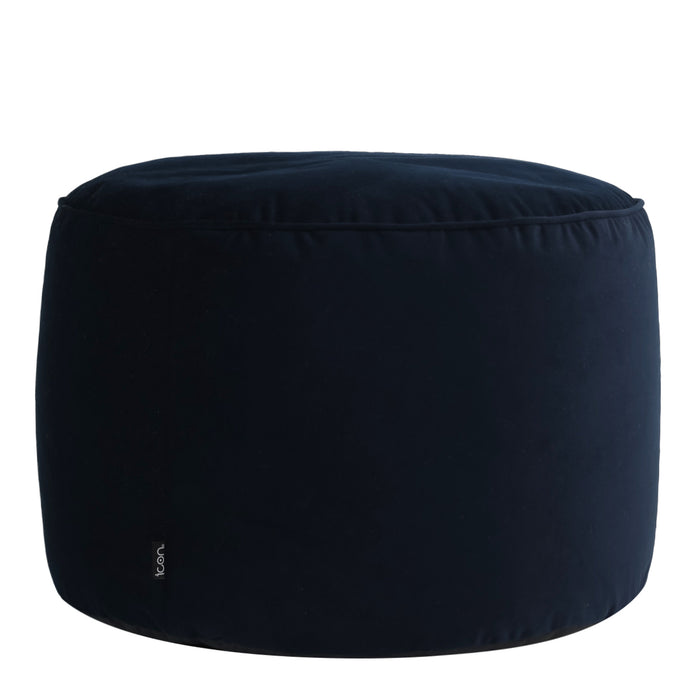 icon Milano XL Poef - Velours - Marineblauw