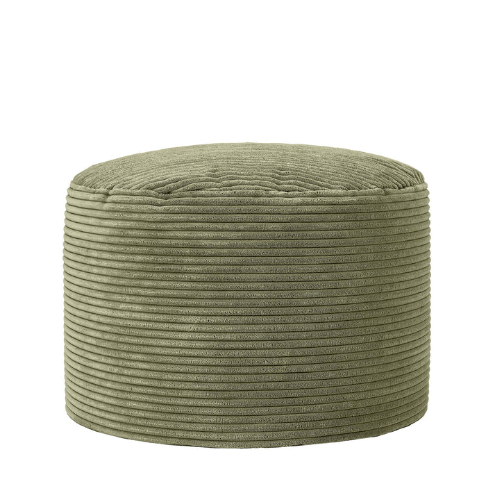 icon Milano XL Poef - Ribfluweel - Saliegroen