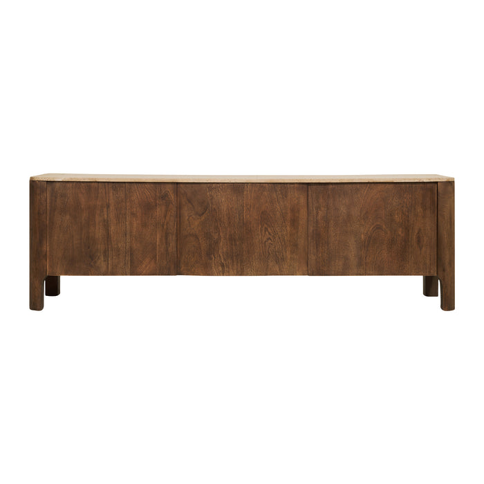 by fonQ Brato Tv-meubel met Marmeren Blad B 175 cm - Mangohout