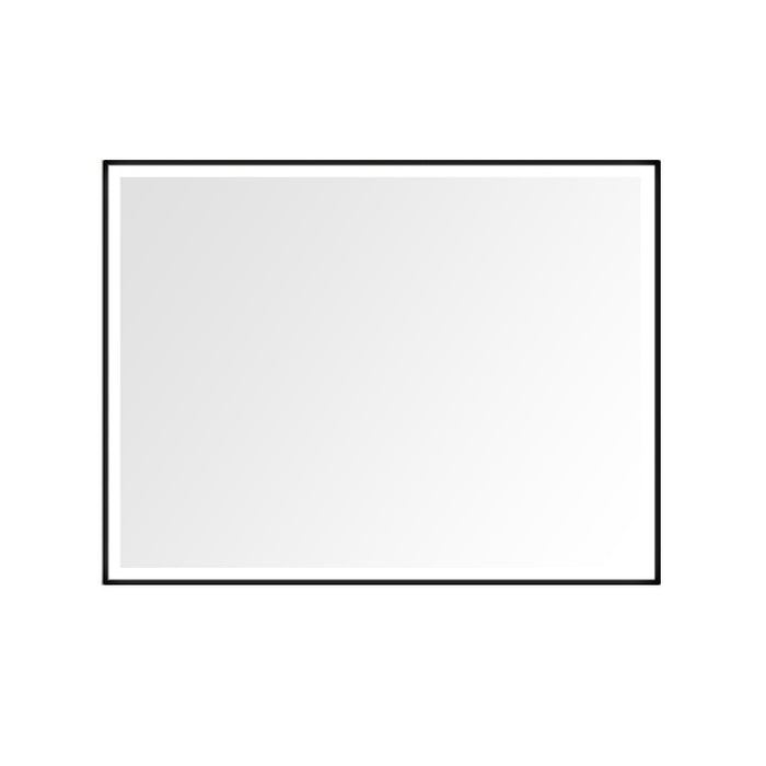 Vtw Living - Badkamerspiegel met Verwarming Zwarte Rand - 60 x 60 cm