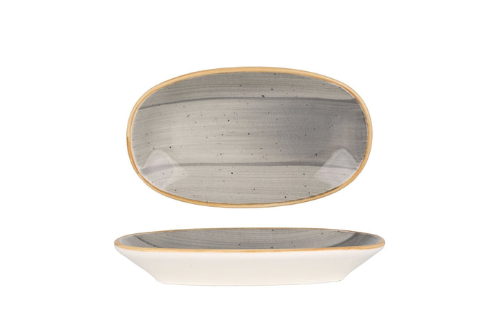 Bonna Serveerschaal - Aura Space - Porselein - 15x8.5 cm - set van 2