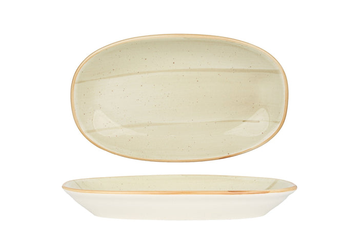Bonna Serveerschaal - Aura Terrain - Porselein - 24x14 cm - set van 2