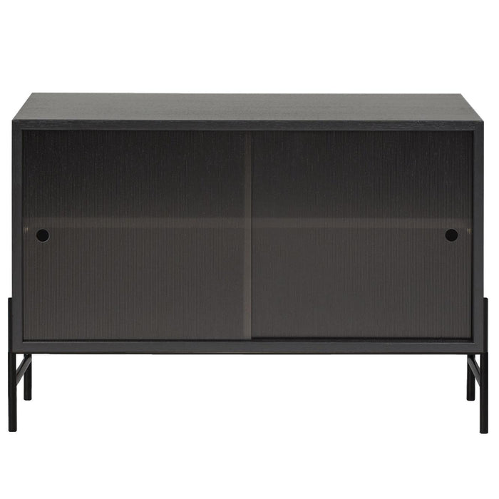 Hifive 75 dressoir H52 glas zwart eiken
