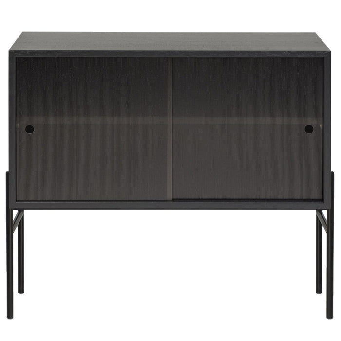 Hifive 75 dressoir H65 glas zwart eiken