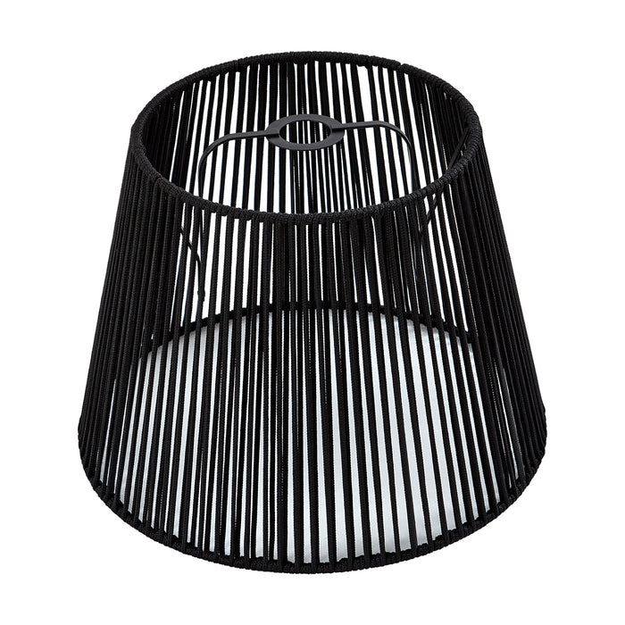 QAZQA Buiten lampenkap met zwart touw IP54 40|28|30