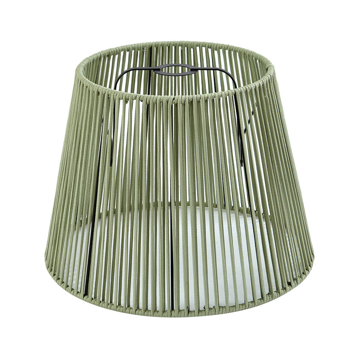 QAZQA Buiten lampenkap met groen touw IP54 40|28|30