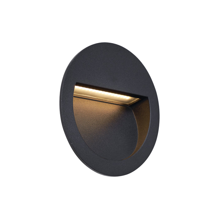 QAZQA Moderne inbouw wandlamp zwart incl. LED IP65 - Gem