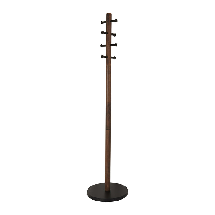 Umbra Pillar Kapstok - Zwart/Walnoot
