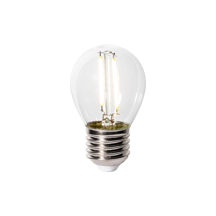 LUEDD E27 dimbare LED lamp P45 helder glas 3W 350 lm 3000K