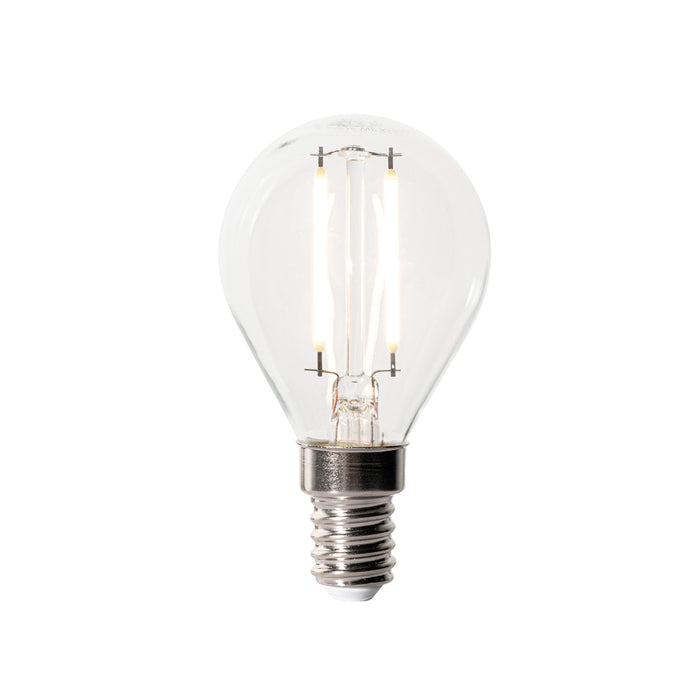 LUEDD E14 dimbare LED lamp P45 helder glas 3W 250 lm 3000K