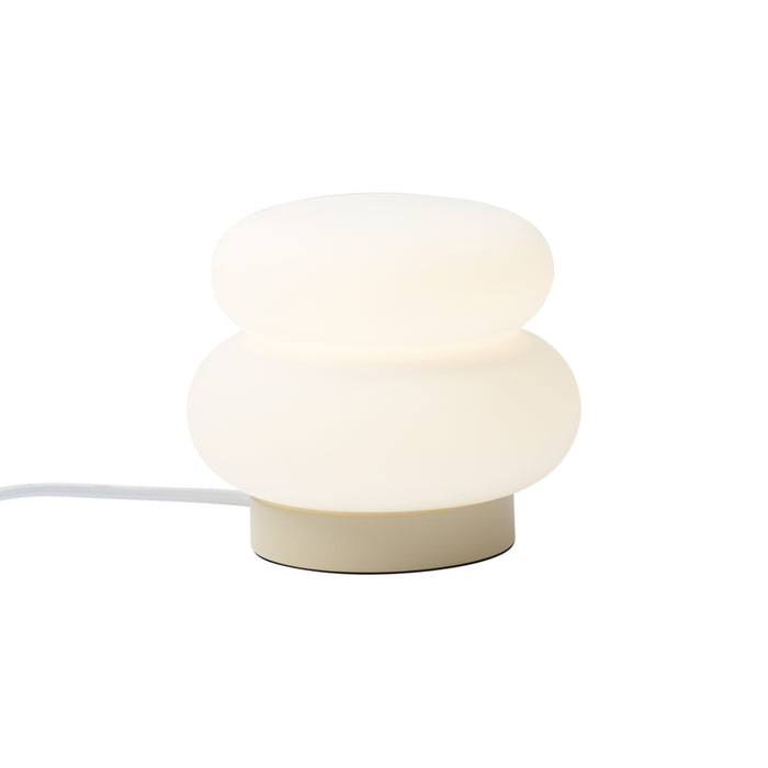 QAZQA Japandi tafellamp beige met opaal glas 15cm - Miele