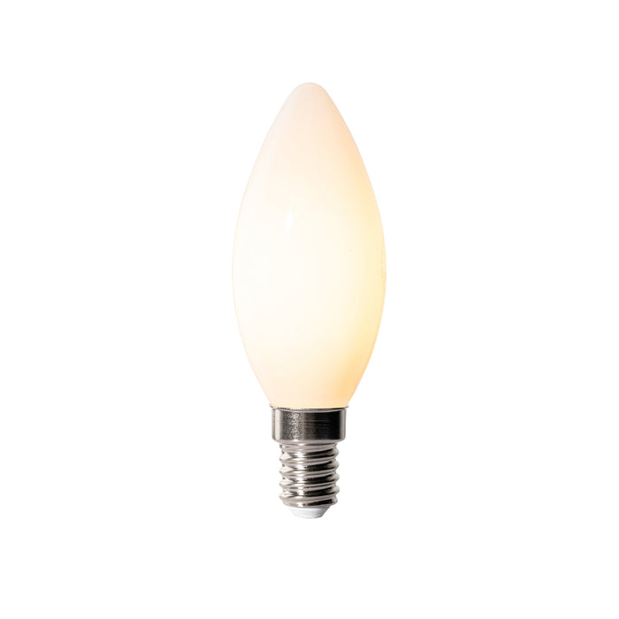 LUEDD E14 dimbare LED lamp B35 opaal 4W 400 lm 2200K