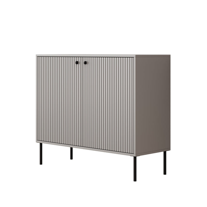 Meubella - Dressoir Ilux - Grijs - 105 cm