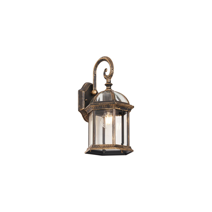 QAZQA Klassieke buiten wandlamp antiek goud IP44 - Glasgow
