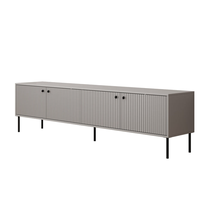 Meubella - TV-Meubel Ilux - Grijs - 204 cm