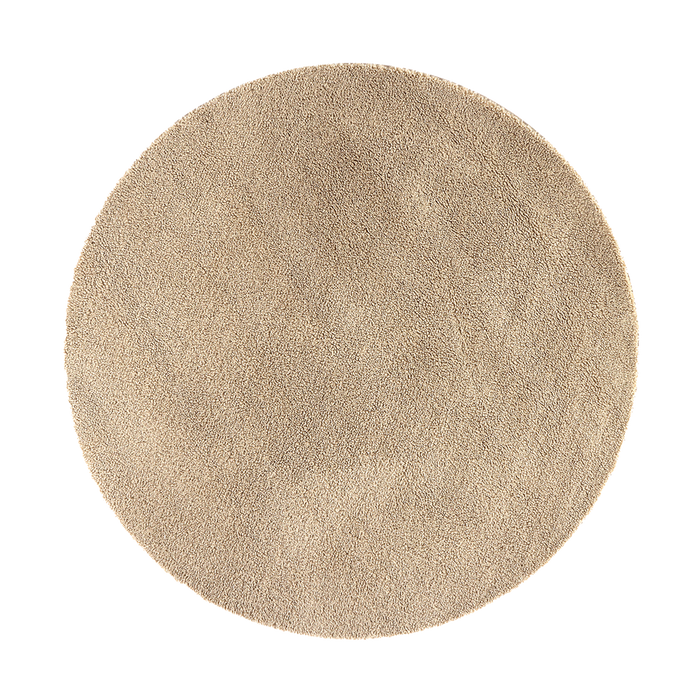 Nest living Metta rond teddystof vloerkleed - beige - Ø 200 cm