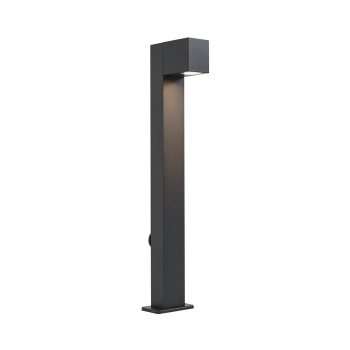 QAZQA Moderne staande buitenlamp zwart 65cm met stopcontact IP44 -