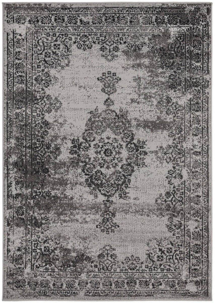 Vintage Vloerkleed Bloom - Grijs - EVA Interior - 80 x 150 cm