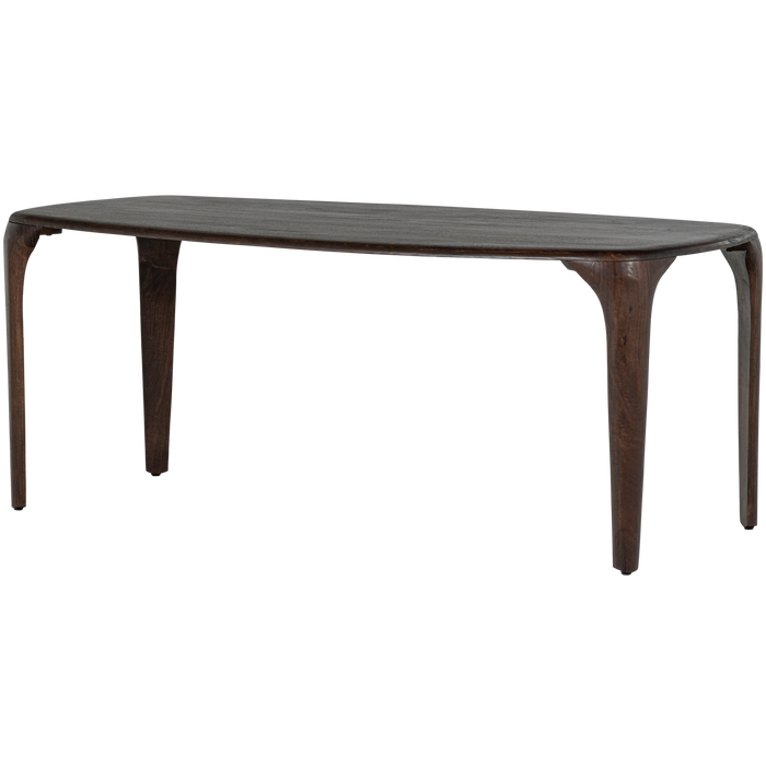 WOOOD Fiore Eettafel - Mango Hout - Walnoot - 76x190x95