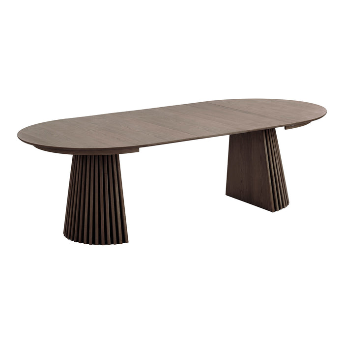 House Nordic Osaka Gerookt Eiken Eettafel Uitschuifbaar Ø120 - 240 cm