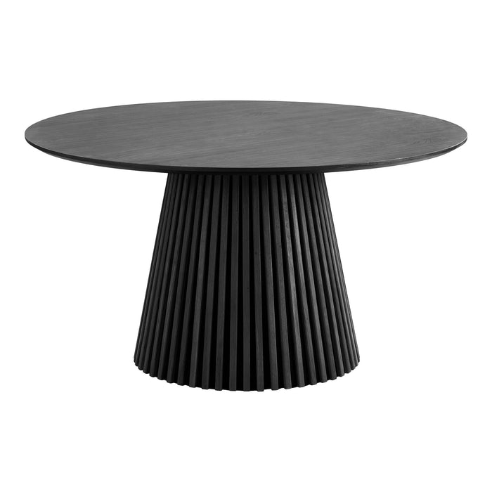 House Nordic Osaka Zwart Eiken Eettafel Rond Ø140