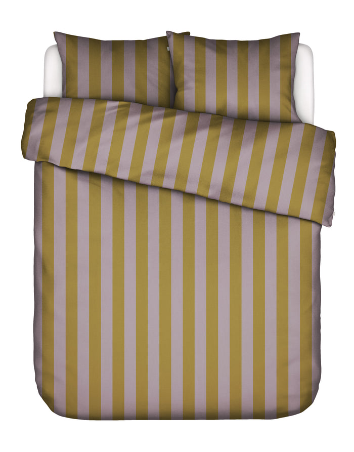 Essenza Minte Stripe Dekbedovertrek 240 x 220|220 cm - Purple|Olive